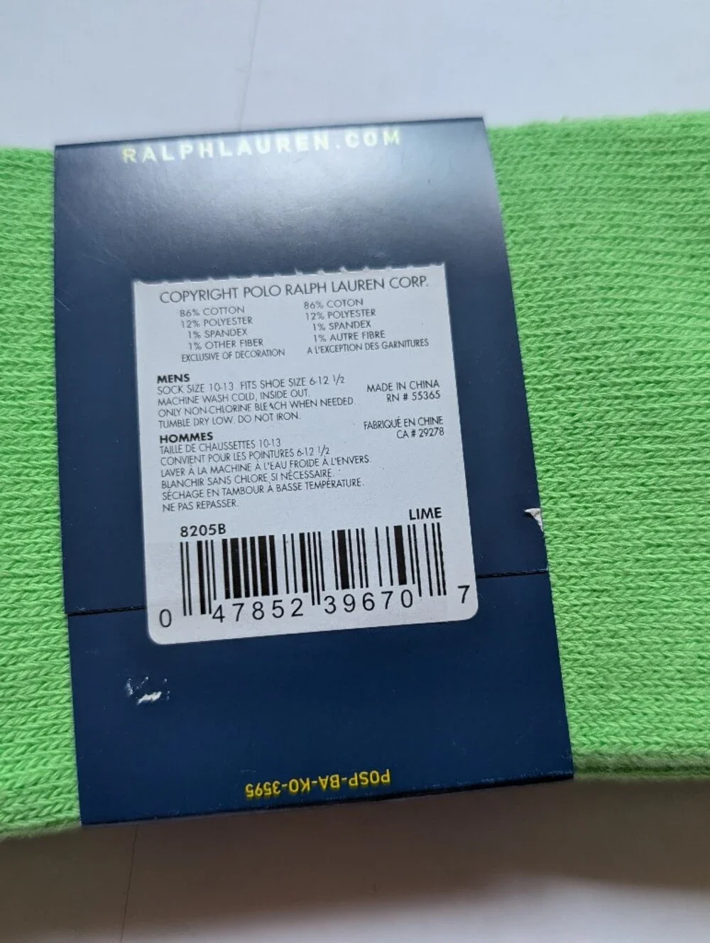 Polo Ralph Lauren Classic Crew Socks L